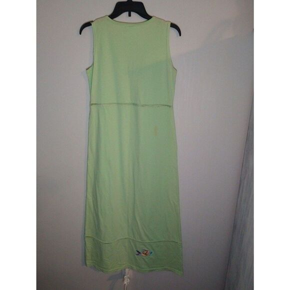 Johnny was sleeveless maxi v neck dress Boho Small Green Beachy Cottage Core - Picture 4 of 12